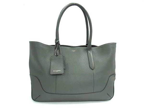 樂天商城 - ■新品同様■ PELLE MORBIDA ペッレ モルビダ TARO HAKASE 葉加瀬太郎 レザー トートバッグ ショルダー 肩掛けかばん グレー系 FT7505