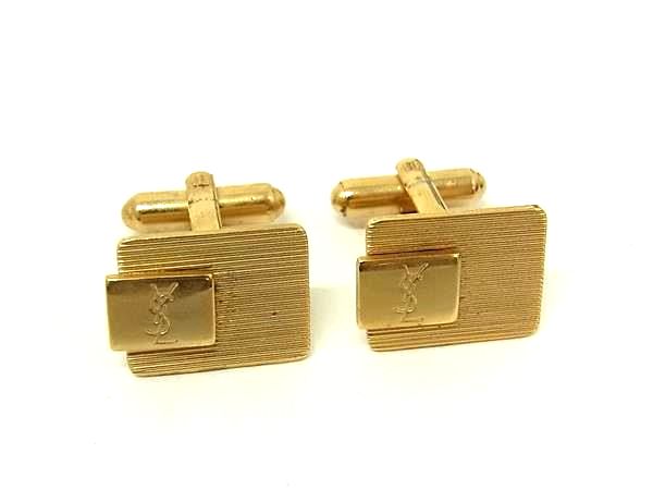 YVESSAINTLAURENT イヴサンローラン カフス カフスリンクス アクセサリー メンズ ゴールド系 DN2597