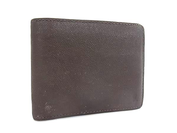 LANVIN ランバン レザー 二つ折り 財布 ウォレット 札入れ 小銭入れ カード入れ メンズ ブラウン系 DK9273(4.0)