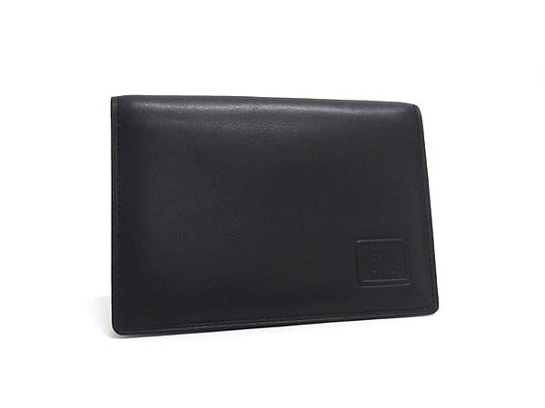 ■美品■ Burberrys バーバリーズ レザー 内部ノバチェック カードケース カード入れ 名刺入れ パスケース メンズ ブラック系 DP7683