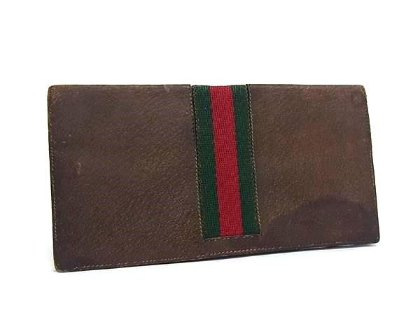 Gucci ブラウンレザー長財布ビンテージ 楽天市場】オールドグッチ 長財布の通販