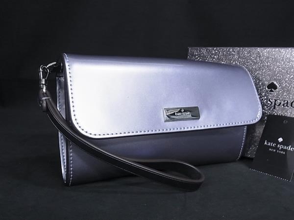 ■新品同様■ kate spade ケイトスペード KJ015 パテントレザー クラッチバッグ ウォ...