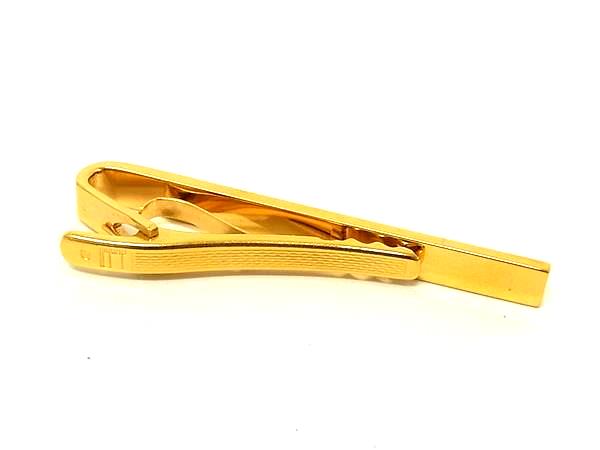 pleasure-Store 楽天市場店の■美品■ dunhill ダンヒル ネクタイピン タイクリップ アクセサリー ビジネス 紳士 メンズ ゴールド系×シルバー系 DN3523｜アングル2