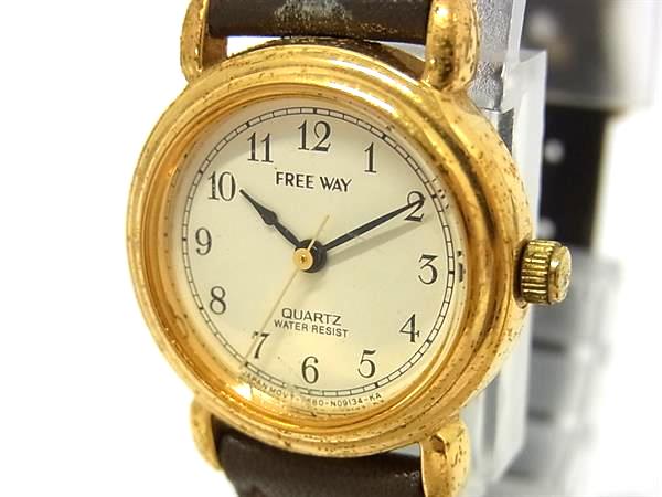 樂天商城 - CITIZEN シチズン 7680-S34332 FREE WAY メタル×レザー クォーツ 生活防水 腕時計 ウォッチ メンズ ブラウン系×ゴールド系 DL6515
