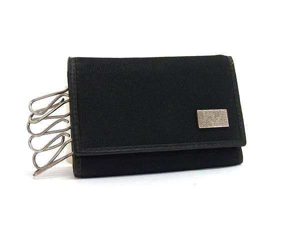 GUCCI グッチ ナイロン 6連 キーケース 鍵入れ メンズ レディース ブラック系 DL8337