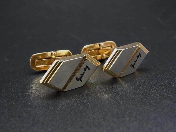 GIVENCHY ジバンシィ カフスボタン カフリンクス アクセサリー 紳士 ビジネス メンズ シルバー系×ゴールド系 DL2140