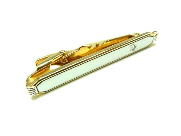 ChristianDior クリスチャンディオール ネクタイピン タイクリップ アクセサリー 紳士 メンズ ゴールド系 DL2774