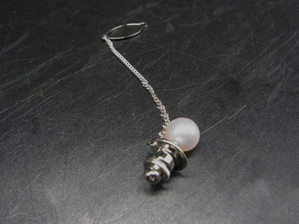 pleasure-Store 楽天市場店の■美品■ MIKIMOTO ミキモト 本真珠 パール約6mm タイピン ピンバッジ アクセサリー シルバー系×ホワイト系 DL2798｜アングル2
