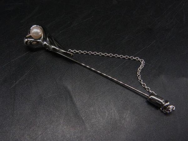 Other - TASAKI タサキ アコヤパール アコヤ真珠 本真珠 約7mm ピンブローチ ピンバッジ アクセサリー レディース シルバー系 DL2806