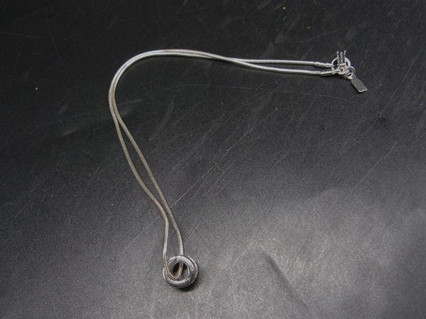 ■美品■ SWAROVSKI スワロフスキー クリスタル ネックレス ペンダント アクセサリー レディース シルバー系×クリア DL2848
