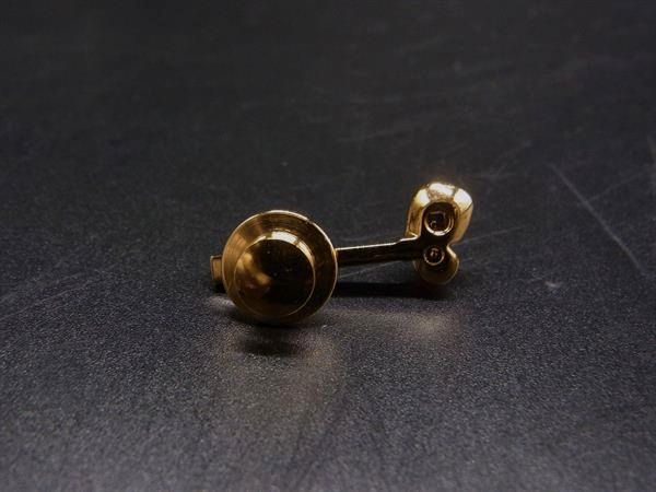 pleasure-Store 楽天市場店の■美品■ SWAROVSKI スワロフスキー ラインストーン パール ブローチ ピンバッジ アクセサリー ゴールド系×ホワイト系 DN8237｜アングル2