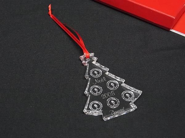■新品■未使用■ Baccarat バカラ ノエル 2008 クリスタルガラス クリスマス ツリー ...