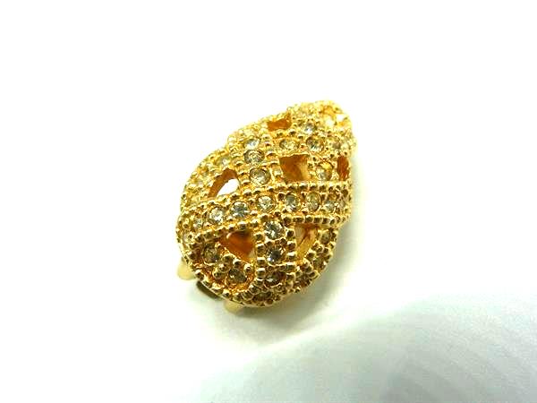 ChristianDior クリスチャンディオール 片耳のみ クリップ式 イヤリング アクセサリー レディース ゴールド系 DL2884