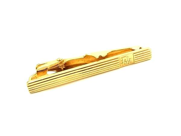 ChristianDior ディオール ヴィンテージ ネクタイピン タイクリップ アクセサリー ビジネス 紳士 メンズ ゴールド系 DL3354