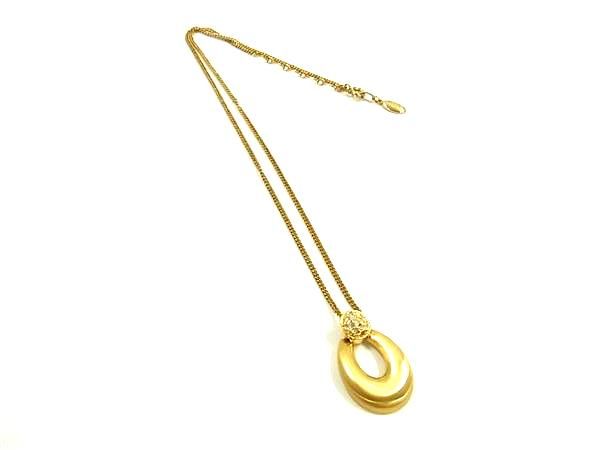 樂天商城 - ■極美品■ Paco rabanne パコラバンヌ ヴィンテージ ラインストーン ネックレス ペンダント アクセサリー レディース ゴールド系 DL3791