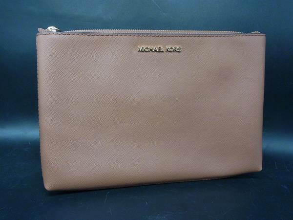 乐天商城 - ■美品■ MICHAEL KORS マイケルコース レザー ポーチ マルチケース 小物入れ レディース ブラウン系 DL5719
