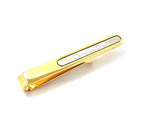 樂天商城 - ■美品■ ChristianDior クリスチャンディオール ネクタイピン タイクリップ アクセサリー ビジネス 紳士 メンズ ゴールド系 DL7716