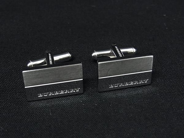 BURBERRY バーバリー カフスボタン カフリンクス ビジネス 紳士 メンズ シルバー系 DL7789