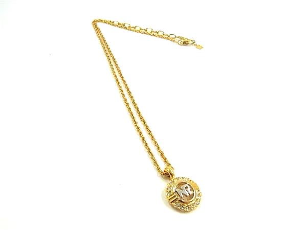 乐天商城 - NINA RICCI ニナリッチ ラインストーン ネックレス ペンダント アクセサリー レディース ゴールド系 DL8268