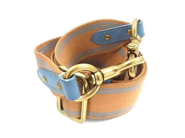 COACH コーチ キャンバス ショルダーストラップ ショルダーベルト 斜め掛け 肩掛け レディース ブラウン系 DL8519