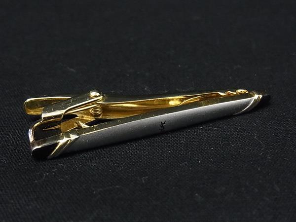 YVESSAINTLAURENT イヴサンローラン ネクタイピン タイピン ビジネス 紳士 メンズ シルバー系×ゴールド系 DL8582