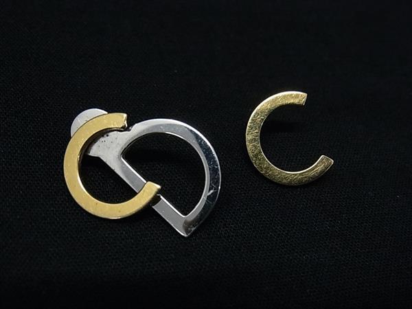 ChristianDior クリスチャンディオール ピアス アクセサリー レディース シルバー系×ゴールド系 DL8618