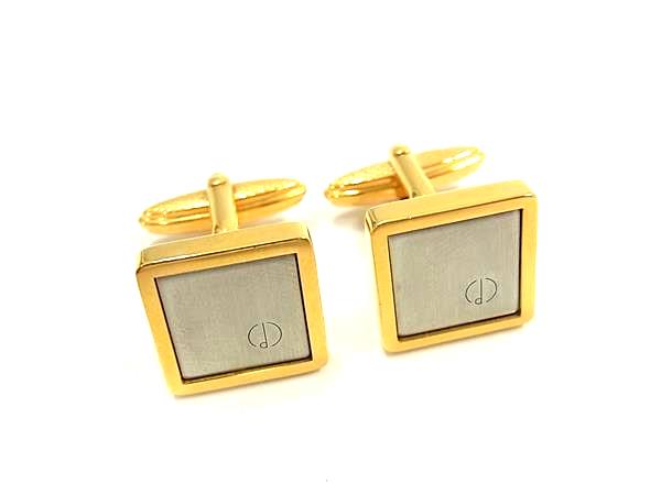 Hawaiian Jewelry - ■美品■ ChristianDior ディオール カフスボタン カフリンクス アクセサリー ビジネス 紳士 メンズ シルバー系×ゴールド系 DL8637