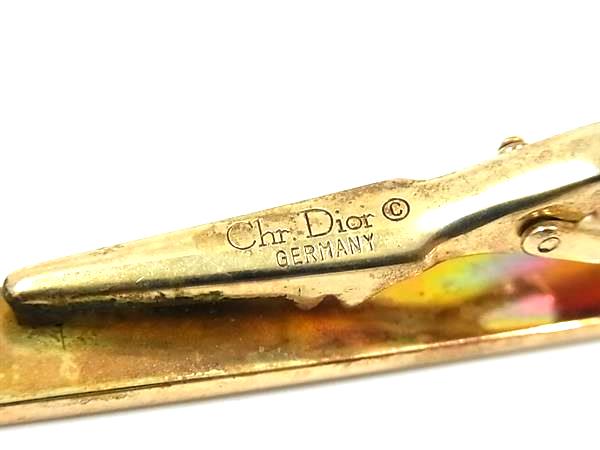 pleasure-Store 楽天市場店のChristianDior クリスチャンディオール ヴィンテージ ネクタイピン タイクリップ アクセサリー 紳士 メンズ ゴールド系 DL8652｜アングル3