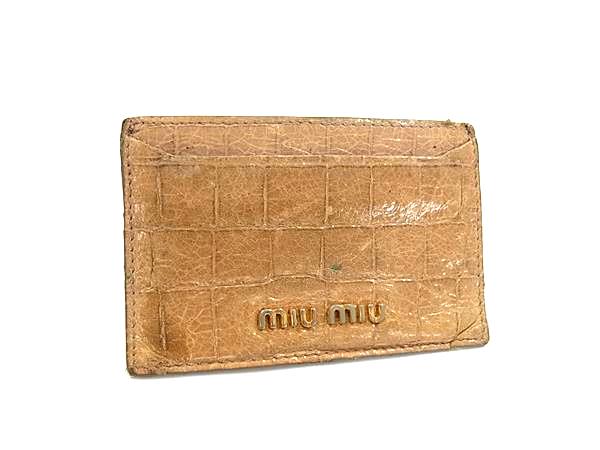 miumiu ミュウミュウ クロコダイル型�