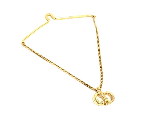 ■美品■ ChristianDior クリスチャンディオール ヴィンテージ ネクタイチェーン アクセサリー メンズ ゴールド系 DL5055