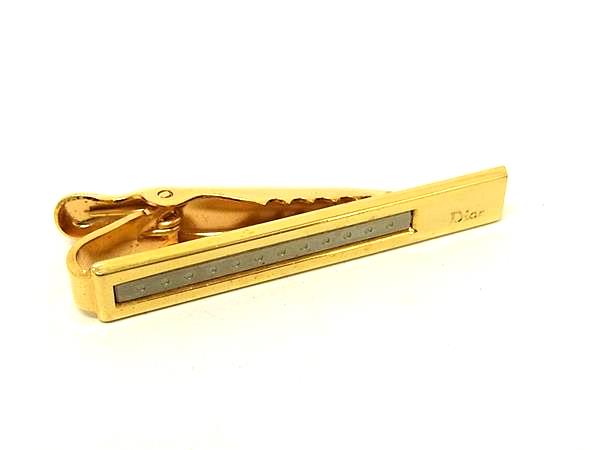 樂天商城 - ■美品■ ChristianDior ディオール ネクタイピン タイクリップ アクセサリー ビジネス 紳士 メンズ ゴールド系 DL6173