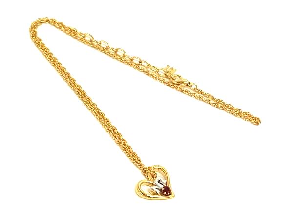 乐天商城 - ■美品■ NINA RICCI ニナリッチ ハート ネックレス ペンダント アクセサリー レディース ゴールド系 DL7859