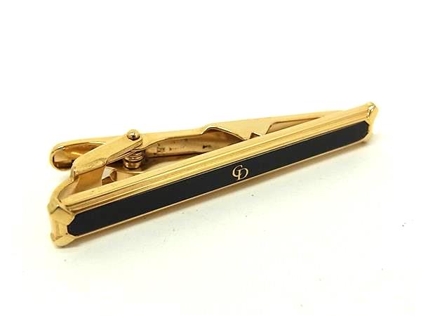 乐天商城 - ■美品■ ChristianDior ディオール ヴィンテージ ネクタイピン タイクリップ アクセサリー ビジネス 紳士 メンズ ゴールド系 DL8109