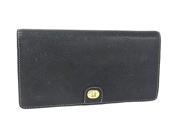 dunhill ダンヒル オックスフォード レザー 二つ折り 長財布 ウォレット 札入れ 小...