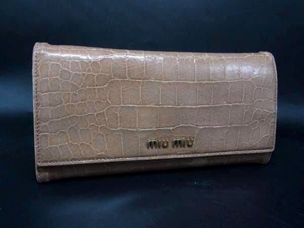 楽天市場】ミュウミュウ miumiu（カラーベージュ）（財布・ケース