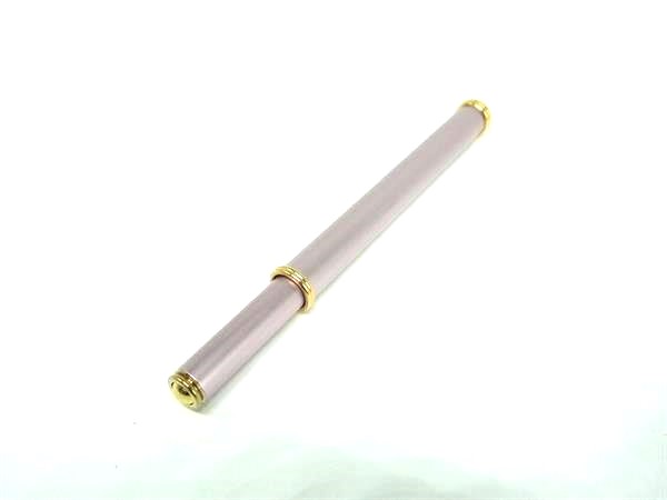 ■美品■ MIKIMOTO ミキモト 本真珠 パール約2mm アコヤ真珠 ボールペン 筆記用具 ステーショナリー ピンク系×ゴールド系 DL2432