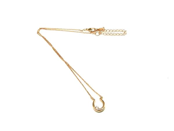 乐天商城 - ■美品■ LANVIN ランバン ラインストーン ネックレス ペンダント アクセサリー レディース ゴールド系 DL2474