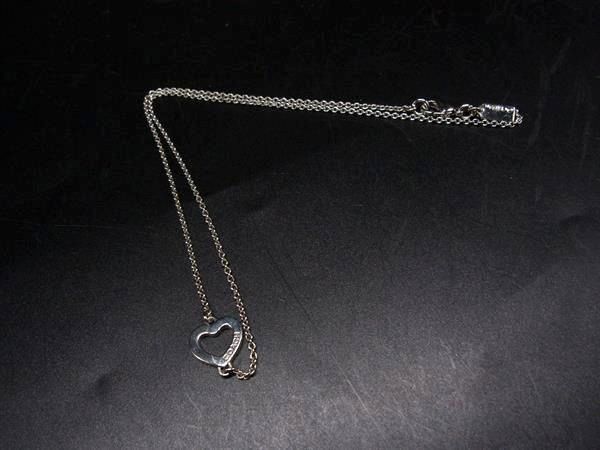 ■美品■ COACH コーチ ハート ネックレス ペンダント アクセサリー レディース シルバー系 DL2496