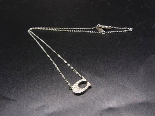 COACH コーチ ラインストーン ネックレス ペンダント アクセサリー レディース シルバー系 DL2510