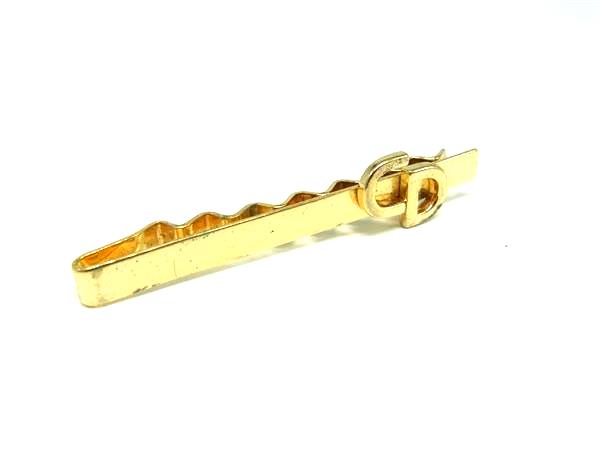 ChristianDior クリスチャンディオール ネクタイピン タイクリップ アクセサリー 紳士 メンズ ゴールド系 DL2538