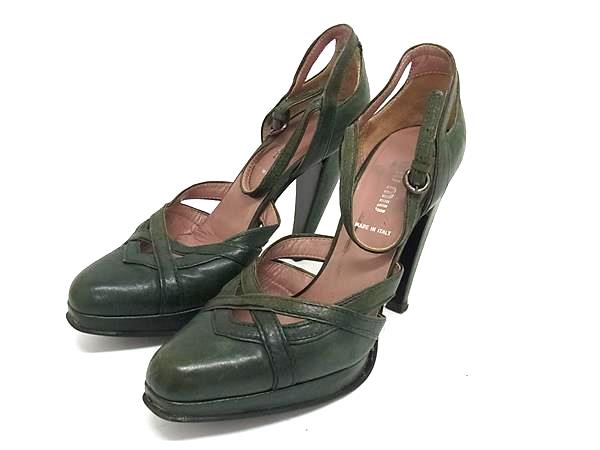 miumiu ミュウミュウ レザー ヒール �