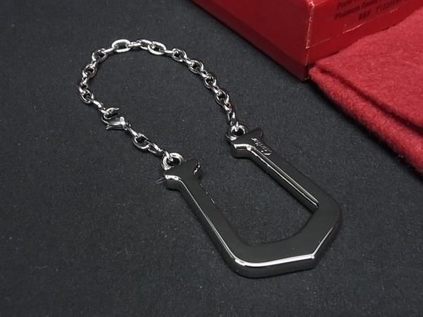 カルティエ キーホルダー（レディース） ■新品■未使用■ Cartier カルティエ Cエロンゲート キーホルダー バッグチャーム メンズ レディース シルバー系 CC1610