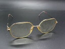 YVESSAINTLAURENT イヴサンローラン 52□15 度入り メガネ 眼鏡 ゴールド系×クリア DE1876