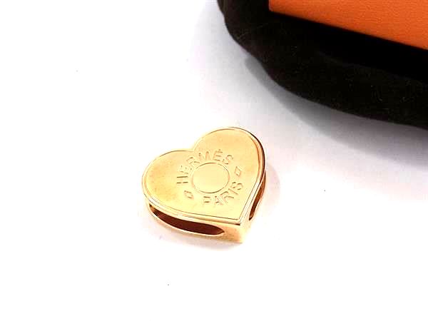 ■美品■ HERMES エルメス ミニ クー スカーフリング スカーフ留め アクセサリー レディース シャンパンゴールド系 FU5314(4.0)