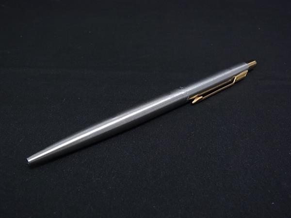 乐天商城 - ■美品■ PARKER パーカー ジョッター ノック式 ボールペン 文房具 筆記用具 ステーショナリー シルバー系×ゴールド系 DK9347
