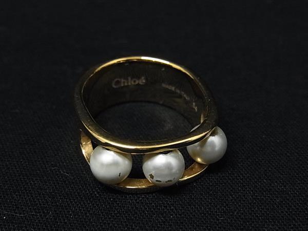 Chloé 二重リング ストーン付き　13号 dl3339_1.jpg