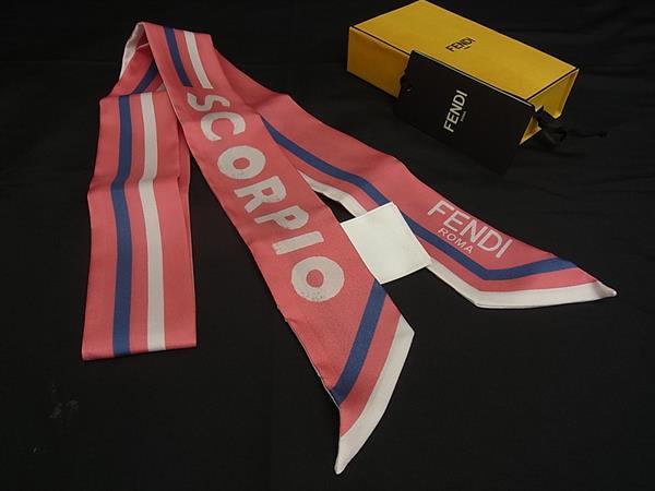 �����ʢ�̤���Ѣ� FENDI �ե���ǥ� ��åԡ� ���륯100%�������� ��ǥ����� �ԥ󥯷� FJ5693