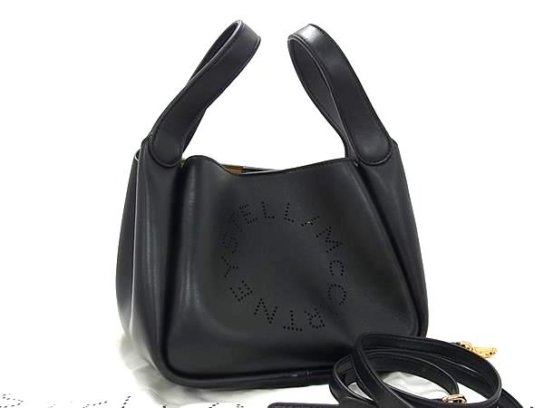 乐天商城 - ■新品■未使用■ STELLA McCARTNEY ステラ マッカートニー レザー 2WAY ハンドバッグ ショルダー クロスボディ ブラック系 FV7040