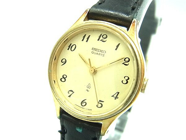 乐天商城 - SEIKO セイコー 4301-0030 SS 生活防水 クォーツ 腕時計 ウォッチ ゴールド系×ブラック系 DD9415