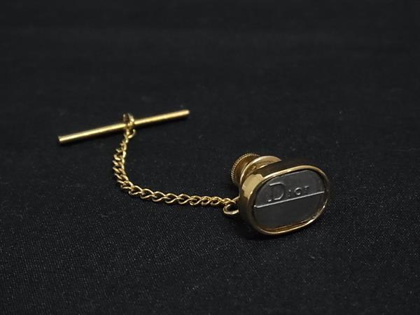 ChristianDior クリスチャンディオール ヴィンテージ タイタック ネクタイピン アクセサリー メンズ シルバー系×ゴールド系 DL8100